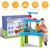 Moclever 3-Tier Sand and Water Table for Kids,Toddler Water Activity Table Rain Showers Play Table Toy for Boys and Girls 3-6 Years Old Sensory Exercise Friendship Building for Fun Water Play view 2