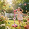 2026 New Kids Star Microphone with Stand - Portable Karaoke Machine Toy with Built-in Music, Colorful Lights & Echo Effects, Adjustable Height for Singing, Music Play view 3