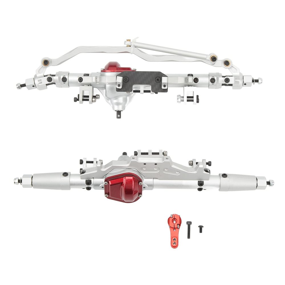 1/10 Front Rear Axle Aluminum Alloy Replacement Parts for Wraith RR10 90048, RC Car Upgrade Axle, High Clearance Front Rear Axle with Steel Internal for Improved Climbing Performan