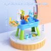 GGRH 2026 Upgraded Water Table for Toddlers 1-3 - Outdoor Toys for Kids Ages 4-8 with Pump, Summer Outside Sensory Activity Pool Toys, Kitchen Play Sink Toy with Running Water, Fishing Toy, Blue view 2