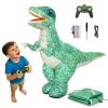 Inflatable Dinosaur, Inflatable Remote Control Dinosaur Toy, Large RC Inflatables Walking Dino with 20s Fast Inflation & Deflation, 360 Rotating Movement, Rechargeable Indoor Outdoor Toy (Large) view 1