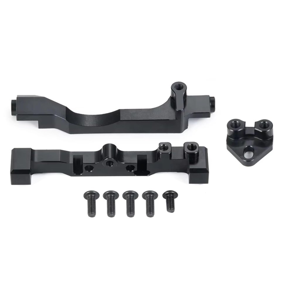 RC Crawlers Models For Axial For SCX10 III For Gladiator Base Camp AXI03027 1/10 Accessories Aluminum Alloy Servo Mounts Model Accessory Assemble(Black)