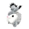 getuse Rabbit Interactive Electronic Pet Toy with Wiggle Ears Sounds Movements Portable Cute Bunny for Children Kids Gifts- Light Gray view 1
