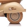 12V Kids Ride On Electric Motorcycle Toddler Scooter - 3-Wheel Stable, Parent Remote, Wooden Handle, Dual Motor Soft Start, Anti-Slip Wheels, Bluetooth Lights, ASTM/CPC for 3-6 Years (Beige) view 3