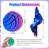 3D Printed Slime Ball Fidget Toy Gear Ball Liquid Flow Sensory Sphere Fidget Toy for Anxiety and Stress Relief Office Home Travel(Red Blue) view 2