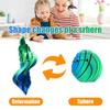 3D Printed Slime Ball Fidget Toy Gear Ball Liquid Flow Sensory Sphere Fidget Toy for Anxiety and Stress Relief Office Home Travel(Red Blue) view 3