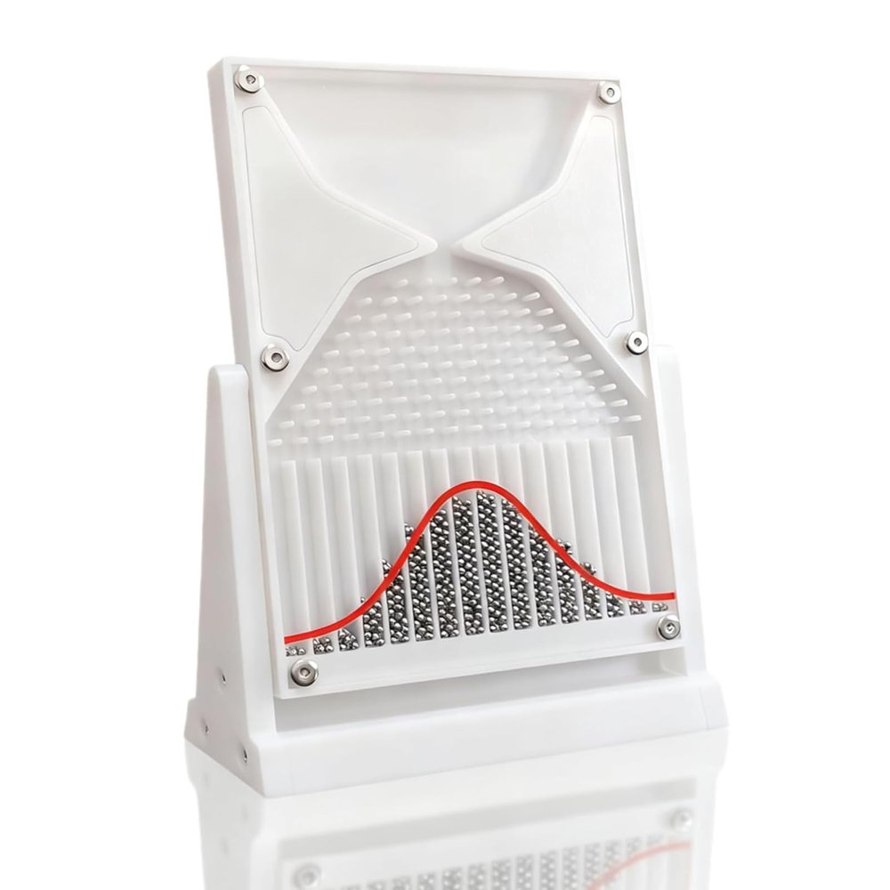 12 * 18cm Galton Board Experiment Model, Normal Distribution Probability Teaching Demonstration, Mathematical Model with Curve, Inspire Curiosity and Enhance Learning, for Probability Education