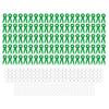 100 Set Tinplate Badge Pin Button Blank Materials, DIY Corsage Party Supplies, 44mm Baby Shower Wedding Birthday Celebration Accessories with Plastic Ring for Festivals Events Gift (Green) view 1