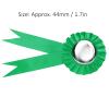 100 Set Tinplate Badge Pin Button Blank Materials, DIY Corsage Party Supplies, 44mm Baby Shower Wedding Birthday Celebration Accessories with Plastic Ring for Festivals Events Gift (Green) view 2
