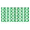 100 Set Tinplate Badge Pin Button Blank Materials, DIY Corsage Party Supplies, 44mm Baby Shower Wedding Birthday Celebration Accessories with Plastic Ring for Festivals Events Gift (Green) view 3