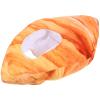 BESPORTBLE Croissant Plush Cosplay Hat Costume Accessory for Party and Performance, Cute Stuffed Headgear for Festival and Birthday Celebration, view 1