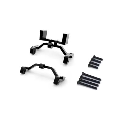 RC Toys Upgrades Parts For MN D90 D91 99S FJ45 For WPL C24 C14 C14K C24K Metal Pull Rod Base For Seat Axle For Up Servo Bracket Mount For RC Car(Black)