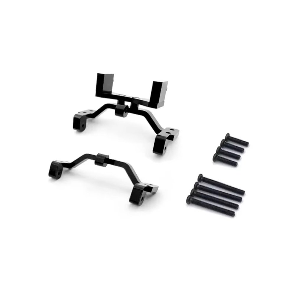 RC Toys Upgrades Parts For MN D90 D91 99S FJ45 For WPL C24 C14 C14K C24K Metal Pull Rod Base For Seat Axle For Up Servo Bracket Mount For RC Car(Black)
