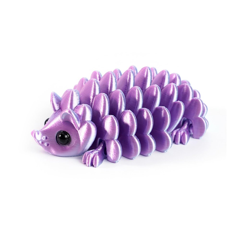 3D Toys 3D Printed Mini Animals Pinecone Hedgehog 7.5cm/3in Articulated for Home Office Executive Desk Decoration Surprise Fantasy Gifts-Dreamy Blue