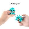 3D Toys 3D Printed Mini Animals Pinecone Hedgehog 7.5cm/3in Articulated for Home Office Executive Desk Decoration Surprise Fantasy Gifts-Dreamy Blue view 4