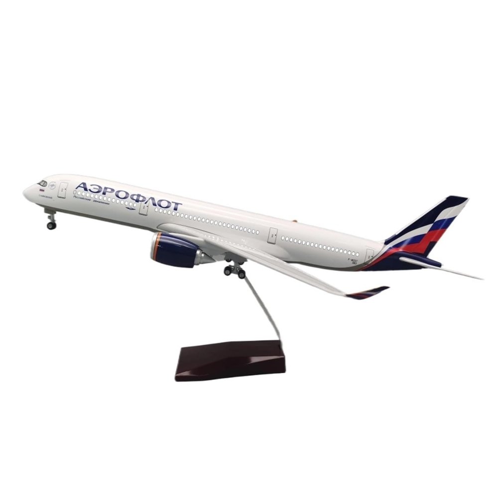 Flying Airplane Model Airbus A350 1/142 Scale 47cm Russia Airways Diecast Model for Plane Collection Gifts Aviation Airbus