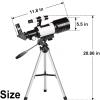 150x Monocular Telescope for Kids & Beginners - 70mm HD Astronomy Refractor with Tripod and Finder Scope - Perfect Starter Scope for Adults & Young Astronomers view 3