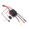 - 60A Brushless ESC, 60A Brushless Motor Electric Speed Controller, All Weather Design with Enhanced Guard Features, for 1/10 RC Cars Trucks Buggies, Alum view 2
