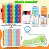 Addition Flash Cards + Multiplication Flash Cards + Math Board, Math Flash Cards & Chart, Times Table Manipulatives for Preschoolers 3rd,4th,5th,6th Grade view 2