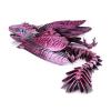 3-d Printed Dragon 3-d Printed Toys Feathered Dragon Articulated for Home Office Executive Desk Decoration Surprise Fantasy Gifts-Black and Purple Gradient||29cm/11.4in view 1