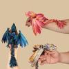 3-d Printed Dragon 3-d Printed Toys Feathered Dragon Articulated for Home Office Executive Desk Decoration Surprise Fantasy Gifts-Black and Purple Gradient||29cm/11.4in view 2