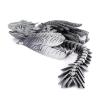 3-d Printed Dragon 3-d Printed Toys Feathered Dragon Articulated for Home Office Executive Desk Decoration Surprise Fantasy Gifts-Silk Silver||29cm/11.4in view 1