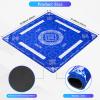 Viluda Thick Mahjong Mat 32.68"x32.68",Noise-Reducing Anti-Slip & Durable Table Cover with Carrying Bag for Mahjong, Poker, Card Games, Board Games, Dominoes - Black view 2