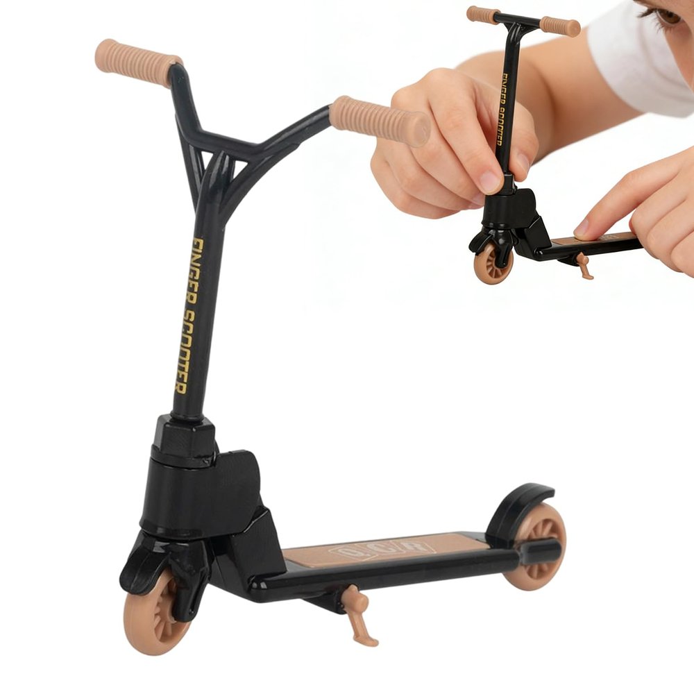 Finger Scooter Two Wheel  Foldable Non Slip Desk, Functional, Gadget Fingertip Kids, Party Home School Travel Fidget | Kids, Party, Home, School, Travel, Fidget, Entertainment Sturdy