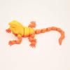 3D Printed Stuff 3D Prints Realistic Lizard Articulated for Stress Relief Home Office Decompression Decor Executive Desk Toys-Orange Rainbow||19.5cm/7.7in view 1