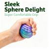 3D Printed Slime Ball Fidget Toy, Gear Sphere Twistable Sensory Fidget Sphere, Hypnotic Spinner Desk Toy for Office, Home, School and Travel (Blue-Green Gradient, Small) view 4