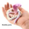 3D Printed Snake 3D Printed Toy Cobra Articulated for Home Office Executive Desk Decoration Surprise Fantasy Gifts-Rainbow 02||25cm/9.8in view 4