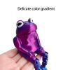 3D Animals 3D Print Toys Sitting Frog 7*9cm/2.8*3.5in Articulated for Stress Relief Home Office Decompression Decor Executive Desk Toys-Pink Gold view 3