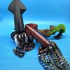 3D Printer Toys Fidget Animals Deep Sea Squid 32cm/12.6in Articulated for Home Office Executive Desk Decoration Surprise Fantasy Gifts-Black Silver view 3