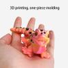 3-d Printed Animals 3D Prints Gecko 11*4cm/4.3*1.6in Articulated for Home Office Executive Desk Decoration Surprise Fantasy Gifts-Dark Red view 4