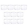 10x Mini Acrylic Display Case Organizer, Clear Container Cube for Dolls Toys Collectibles Crafts Protection, Multiuse Retail- 4.5x4.5x4.5cm view 1