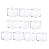 10x Mini Acrylic Display Case Organizer, Clear Container Cube for Dolls Toys Collectibles Crafts Protection, Multiuse Retail- 4.5x4.5x4.5cm view 2