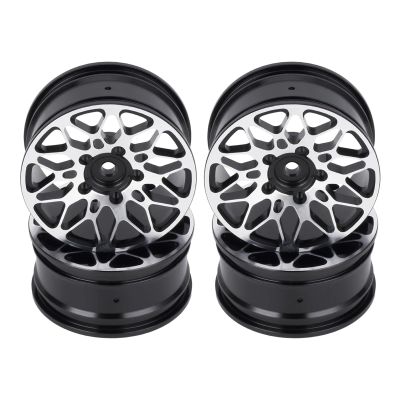 4Pcs 1/10 Scale On-Road Aluminum Wheel Rims for HSP 94123 94122 94103 for Sakura D3 D4 RC Racing Car confident(Black-A)