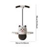 getuse Tiger Pogo Ball with Handle, Exercise Pogo Stick for Boys Girls Jump Board with Pump Pogo Bouncing Ball for Toys Workout- White view 2