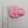Handmade Skull Buddy Sensory Stress Ball, Pink Silicone Squishy Fidget Toy, Anxiety Relief Desk Companion, Hand Strength Excercise (Shore A 6-8 Hardness) view 4