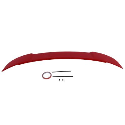 Rear Trunk Spoiler Lip for Hellcat Style Aerodynamic Accessory Replacement for Charger 11-18 (Red)