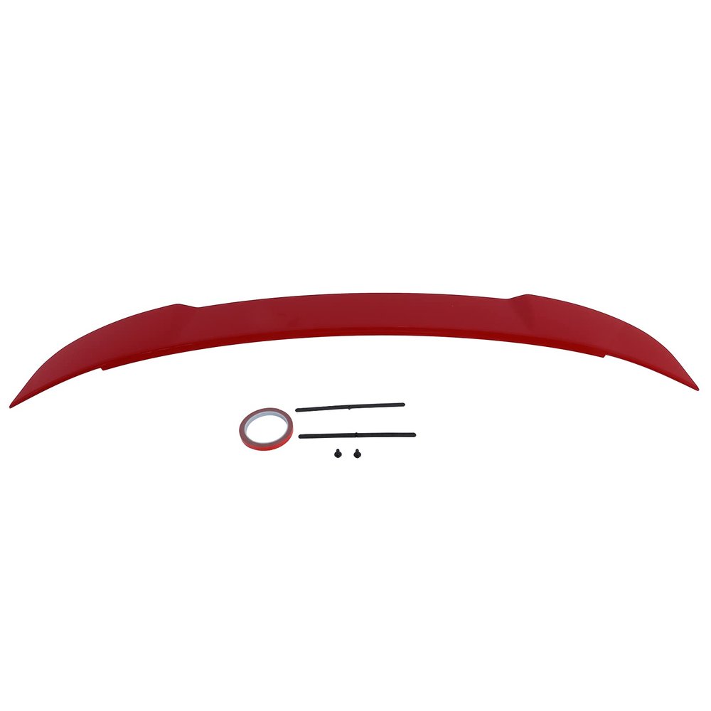 Rear Trunk Spoiler Lip for Hellcat Style Aerodynamic Accessory Replacement for Charger 11-18 (Red)