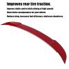 Rear Trunk Spoiler Lip for Hellcat Style Aerodynamic Accessory Replacement for Charger 11-18 (Red) view 2