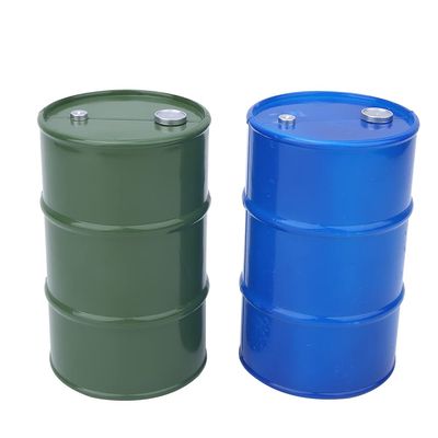 2PCS Simulation Metal Mini Oil Drum Container, RC Crawler Decor Accessories, Durable Metal Fuel Tank with Sealed Lid Design, Realistic Blue - Green Oil Barrel for 1/10 RC Car Model