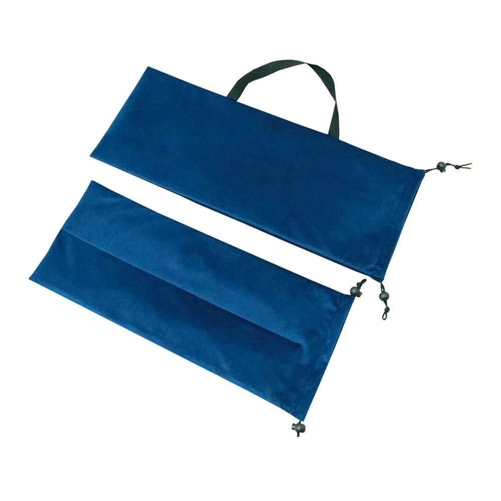 getuse Mahjong Rack Storage Bag with Inner Pouch, Velvet Carrying Case with Handle for Travel and Game Nights, Navy Blue, 24.41x9.06 inch