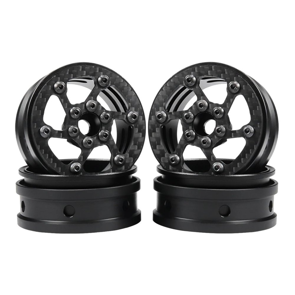 2.2 Inch Wheels Rim for 1/8 1/10 RC Crawler for SCX10 for TRX4 confident(4PCS B)