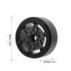 4Pcs Beadlock Wheel Hub, 19inch Lightweight RC Crawler Wheels, Carbon Fibre Sealed Hexagonal Beadlock Wheel for RR10 1/10 RC Car, Aluminum Alloy Nylon Carbon Construction for Off - (Black) view 3