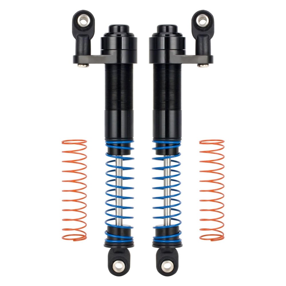 80-100mm Shock Absorbers Adjustable Oil Filled 1/10 RC Crawler for Axial SCX10 SCX10 II for TRX4 Aluminum Alloy Dampers confident(BLACK)