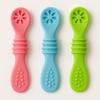 3-Pack Silicone Baby Feeding Spoons  Soft BPA-Free Infant & Toddler Training Spoons for Baby view 4