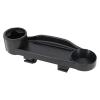 AlluraPet Universal Stroller Snack Tray with Bottle Holder, Multi-Functional Black Handrest Dish for Phone, Cup, and Snacks, 15.35x5.12x6.30 inch view 1