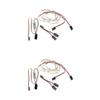 2 Set Plastic LED Strips for AR Wing RC Car DIY Accessory Replacements, 26.77inch Red Green LED Light Kit with Controller for Fixed-Wing Model Truck Crawler view 1